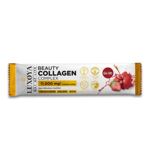 Beauty Collagen Complex - hibiszkusz-eper ízű kollagén italpor - 15 g