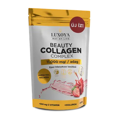 Beauty Collagen Complex - hibiszkusz-eper ízű kollagén italpor - 300g